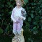 Antique Victorian German Bisque Porcelain Gebruder Heubach Figures Of Man & Lady