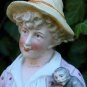 Antique Victorian German Bisque Porcelain Gebruder Heubach Figures Of Man & Lady