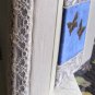 Vintage wedding guest book art nouveau butterflies silk and lace