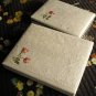 Vintage wedding guest book art nouveau butterflies silk and lace