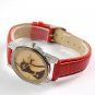 Black Cat Lady's Fashion Quartz Wrist Watch with Crystal Glass Surface