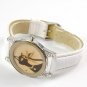 Black Cat Lady's Fashion Quartz Wrist Watch with Crystal Glass Surface