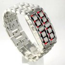 Stainless Steel LED RED Digital Unsex Bracelet Watch