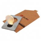 Card lamp night light gray