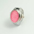 Lady's Stainless steel Silver Ring Watch with cover