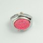 Lady's Stainless steel Silver Ring Watch with cover