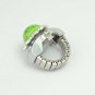 Lady's Stainless steel Silver Ring Watch with cover