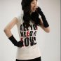Winter arm sleeve / fingerless gloves / knitted wool cuff - black