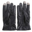 Men Luxurious Leather Electricity Melted Touch Gloves for All Capacitive Touch Devices
