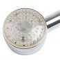 Temperature Visualized Heat Sensor LED RGB Shower Head (Plastic, Chrome Finish)