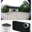 180° Wide Fish Eye Lens + Back Cover for iPhone 4