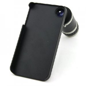 Optical 8 X Zoom Telescope Camera Lens Kit With Back Case For iPhone 4G 4S