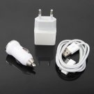 USB Car Charger+Wall Power Adapter For iPod iPhone4 3GS