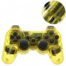 Bluetooth Dual Shock3 Wireless Controller Rechargeable Joypad for PlayStation 3-yellow