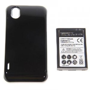 3.7V 3500mAh Rechargeable Extended Battery + Cover for LG Optimus Black P970