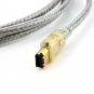 6FT FIREWIRE 800 400 CABLE 6 to 4 PIN 6' IEEE1394B 6 FT Clear