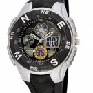 HighQuality PASNEW LED+Pointer Water-proof Dual Time Boys Sport Watch --N3