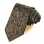 New Brown Paisley JACQUARD WOVEN Men's Tie Necktie