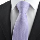 New Violet Purple Diamond Pattern JACQUARD WOVEN Men's Tie Necktie
