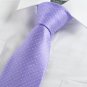 New Violet Purple Dotted Pattern JACQUARD WOVEN Men's Tie Necktie