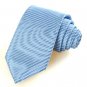 New Striped Blue White JACQUARD WOVEN Men's Tie Necktie