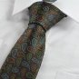 New Colorful Paisley Black JACQUARD WOVEN Men's Tie Necktie