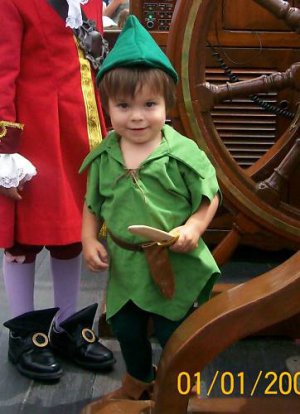Custom Made Peter Pan Green child costume sizes available 1,2,3,4,5,6,7