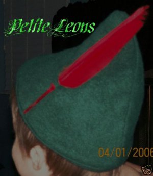 NEW Disney Custom Made Hunter Green Peter Pan Elf Zelda Alpine Hat Unisex Octoberfest hat