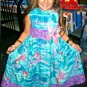 Disney Little Mermaid Costume Handmade Girl Beaded Rhinestone Pink Satin Flower Hair Clip