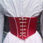 CUSTOM MADE Mary Poppins Jolly Holiday white dress adult woman costume with red satin Corset
