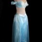 Princess Jasmine Aqua Blue Green Custom Made Woman Adult Costume Aladdin Genie Costume