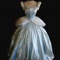 Princess Cinderella Costume Silver Misty Blue Ballgown Dress Black velvet choker