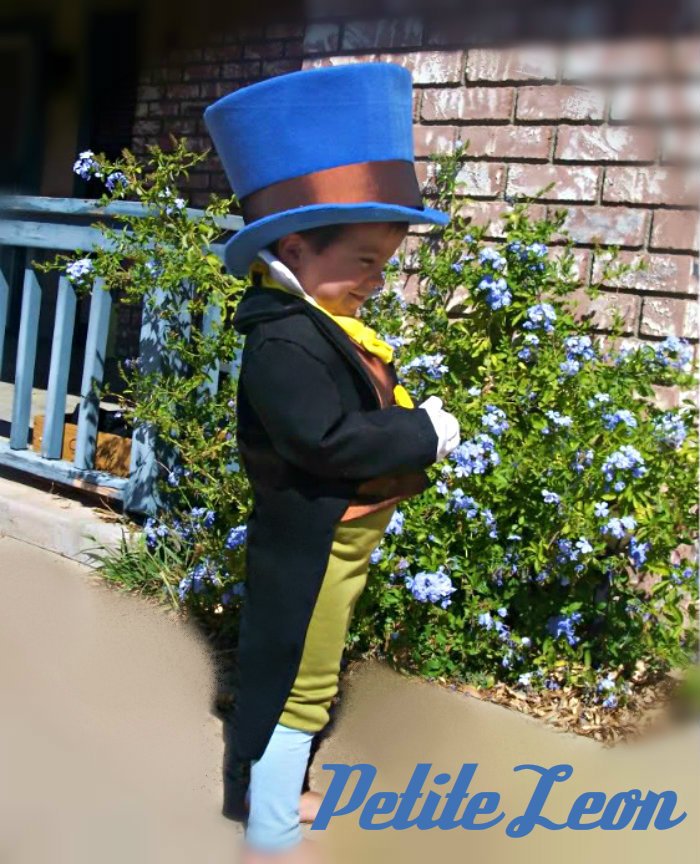 Jiminy Cricket Costume from Pinocchio with Wellington Style Top Hat