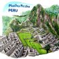 Machu Picchu, PERU, High Quality Souvenir Resin 3d Fridge Magnet