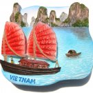 Handmade decorative fridge magnet Halong Bay, VIETNAM