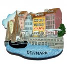 Nyhavn Harbour, Copenhagen, Denmark , High Quality Resin Fridge Magnet Nyhavn Harbour, Copenhagen, Denmark , High Quality Resin Fridge Magnet