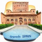 Alhambra Palace, Granada, SPAIN , High Quality Souvenir Resin 3d Fridge Magnet
