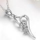 925 Silver Plated Zircon Crystal Pendants and Necklaces