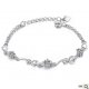 925 Silver Plated Zircon Crystal Bracelets