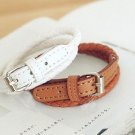 PU Leather Bracelet ( Brown)