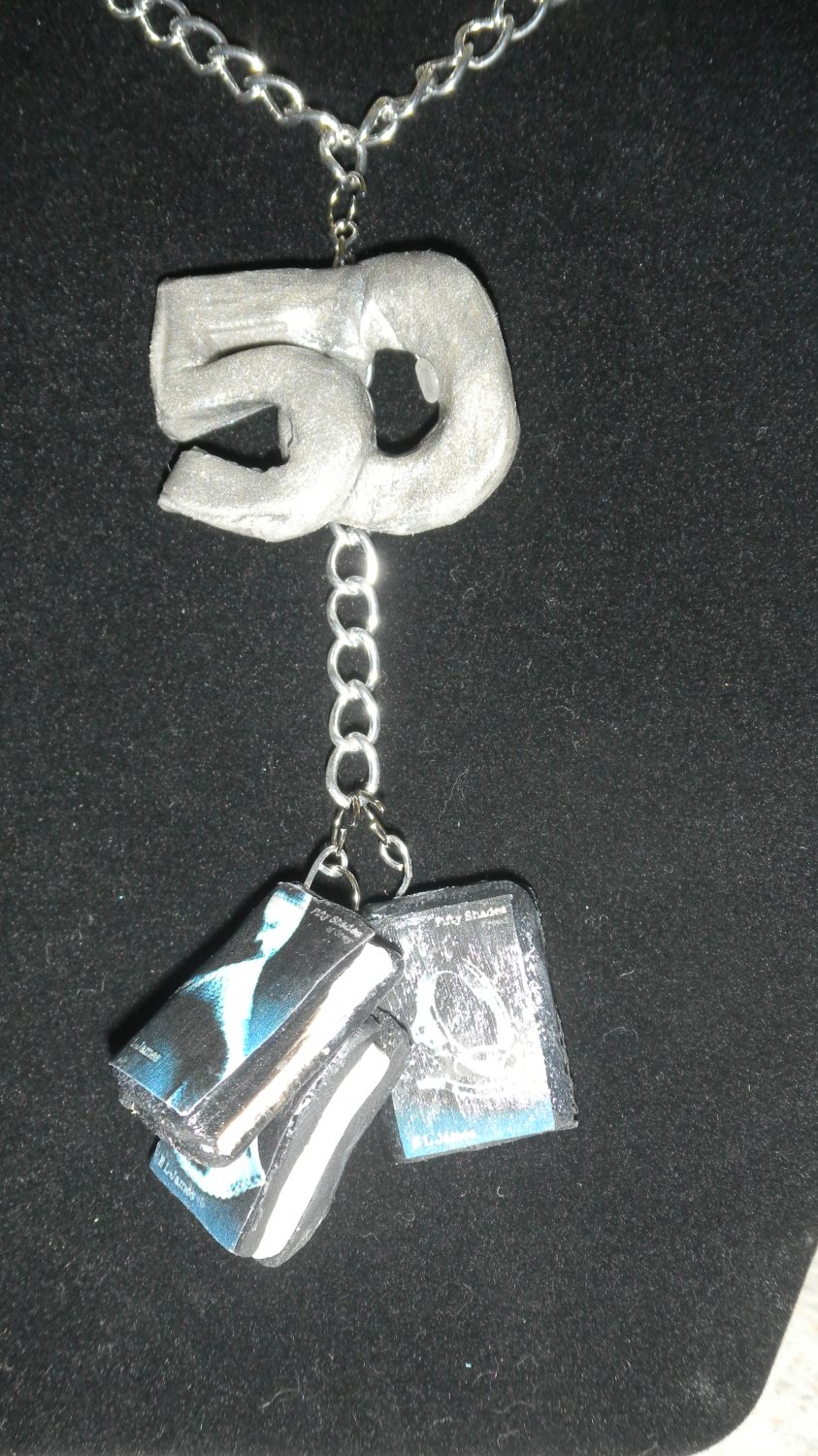 50 Shades of Grey 50/Book Cover Necklace