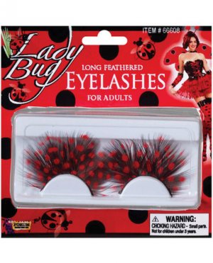 Lady bug eyelashes