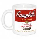 CREAM OF NEW SHOES Campbell's Soup Pop Art Coffee Mugs