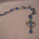 Blue heart necklace