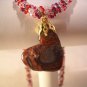 Red heart on spiral rope