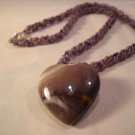 Purple heart on spiral rope
