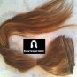 A Dark Blonde Hair Extension, Weft Hair Extension, Remy Dark Blonde Hair Weft