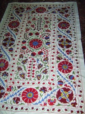 Ancient Style Beautiful Suzani Embroidery, Large Suzani Embroidery, Wall Hanging