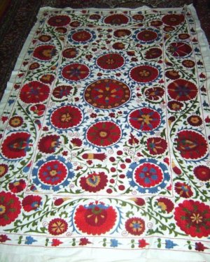 HandCrafted Embroidery WallHanging, Large Embroidery Suzani, Silk Embroidery