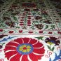 Beautiful Vintage, Silk Quilt, Embroidery Needlecrafts Pattern, Suzani Craft